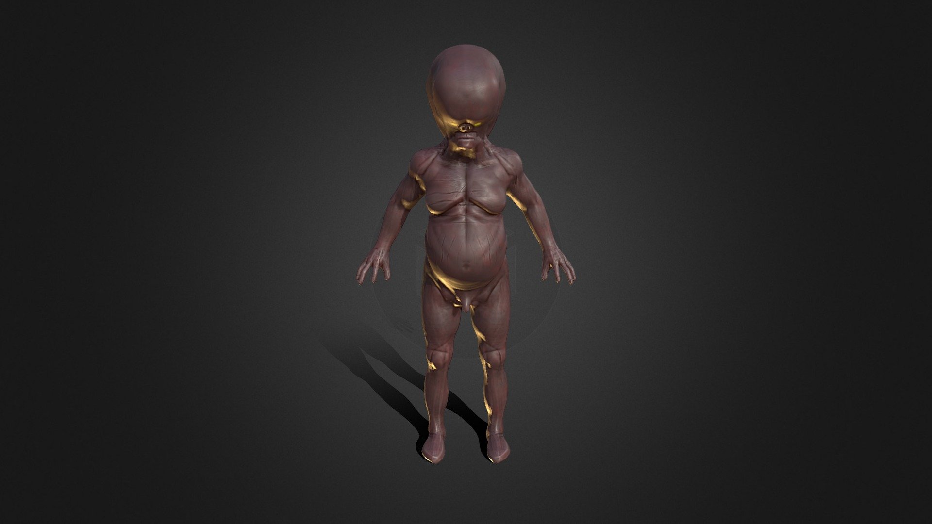 justa humble alien creature;




 - Gigger-humanoid test - 3D model by jashma82 3d model