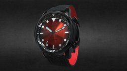Bausele Paxton Oceanmoon Watch red, style, apple, fashion, new, stylish, app, watches, paxton, watch, arloopa, arwatches, arwatchesapp, oceanmoon