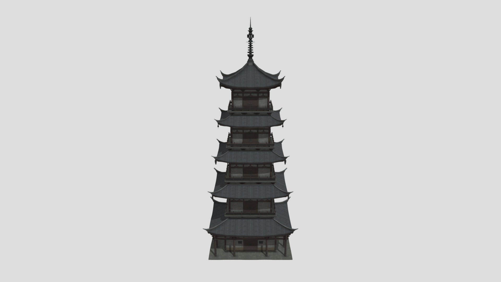 Chinese storehouse - Download Free 3D model by LSDWaterPipe (@LsWaterPipe) 3d model
