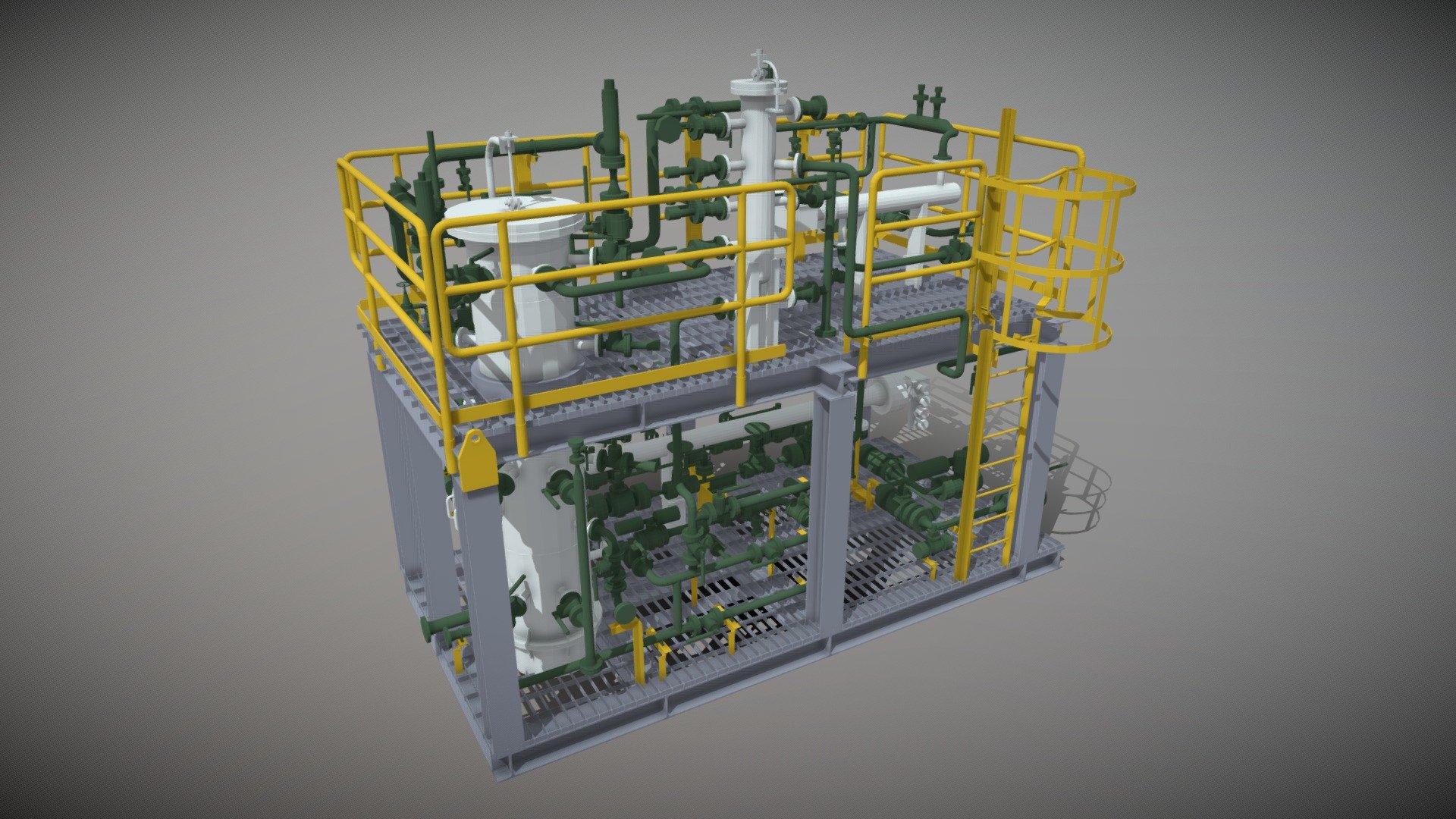 APP-Skid-Oil&Gas - Download Free 3D model by nhdangspkt 3d model