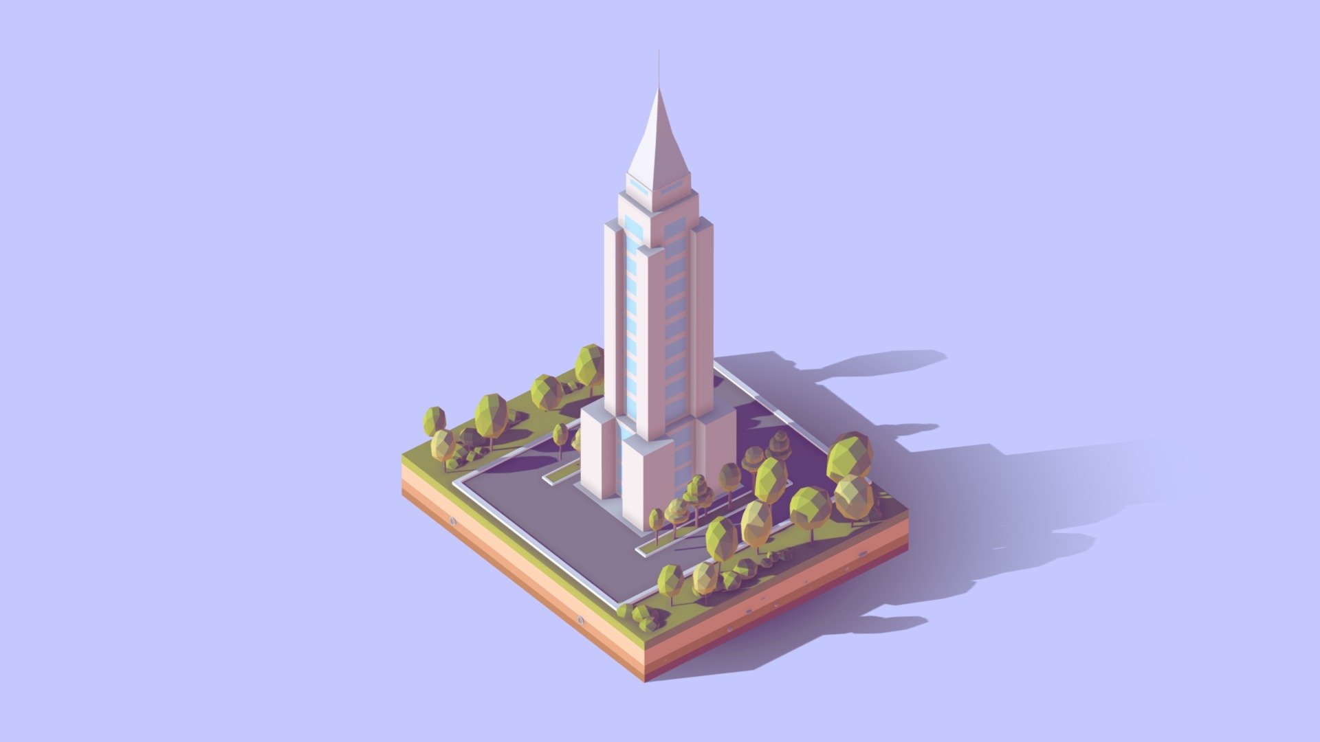 Cartoon Lowpoly New York Empire State Building Asset
Created on Cinema 4d R17 (Render Ready on native file)
9086 Polygons
Procedural textured
Game Ready, AR Ready, VR Ready
Include Monument, trees, landscape.
 - Cartoon Lowpoly New York Empire State Building - Buy Royalty Free 3D model by antonmoek 3d model
