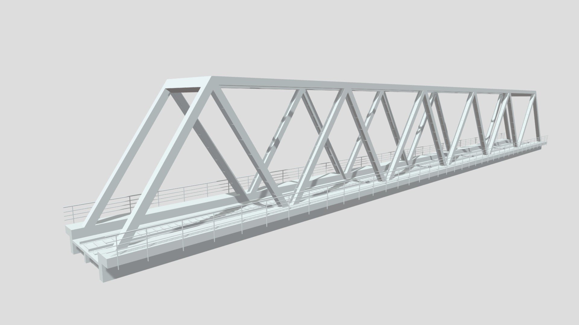 Length: 76m Widtht: 7,16m Height: 10,365m
Tracks: US P60 - Railway Bridge 76m - Download Free 3D model by Szakal (@Grabka) 3d model