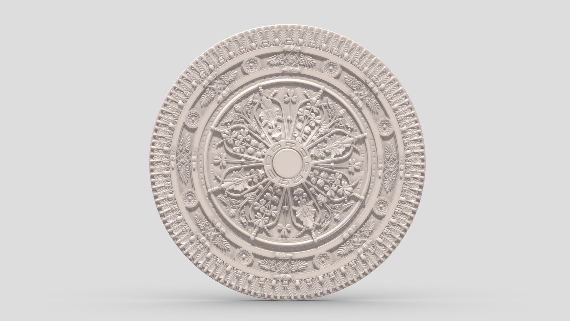 Hi, I'm Frezzy. I am leader of Cgivn studio. We are a team of talented artists working together since 2013.
If you want hire me to do 3d model please touch me at:cgivn.studio Thanks you! - Classic Ceiling Medallion 39 - Buy Royalty Free 3D model by Frezzy3D 3d model