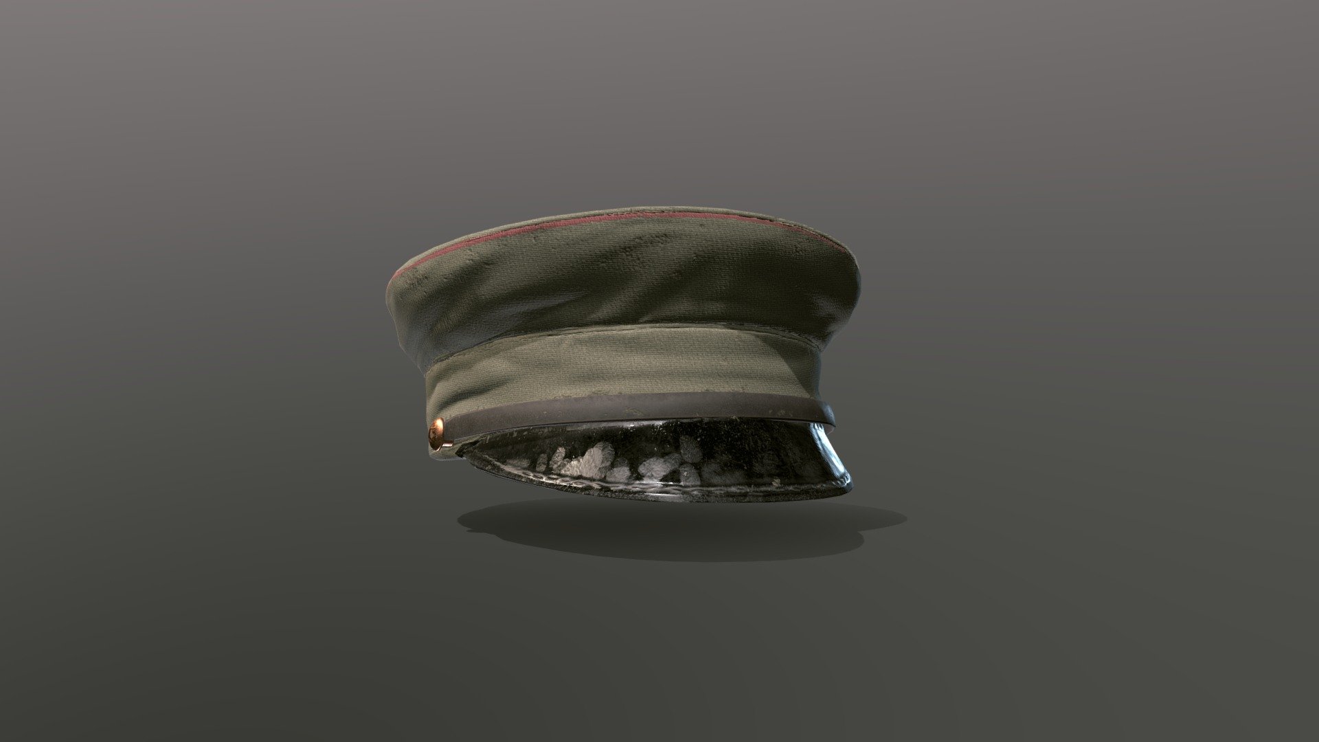 An Old Soviet Commanders Hat - Soviet Hat - 3D model by cosmoporter 3d model