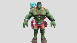 Hulk (Seaside) nuclear, hero, hulk, summer, beach, expirement, creature, brucebanner