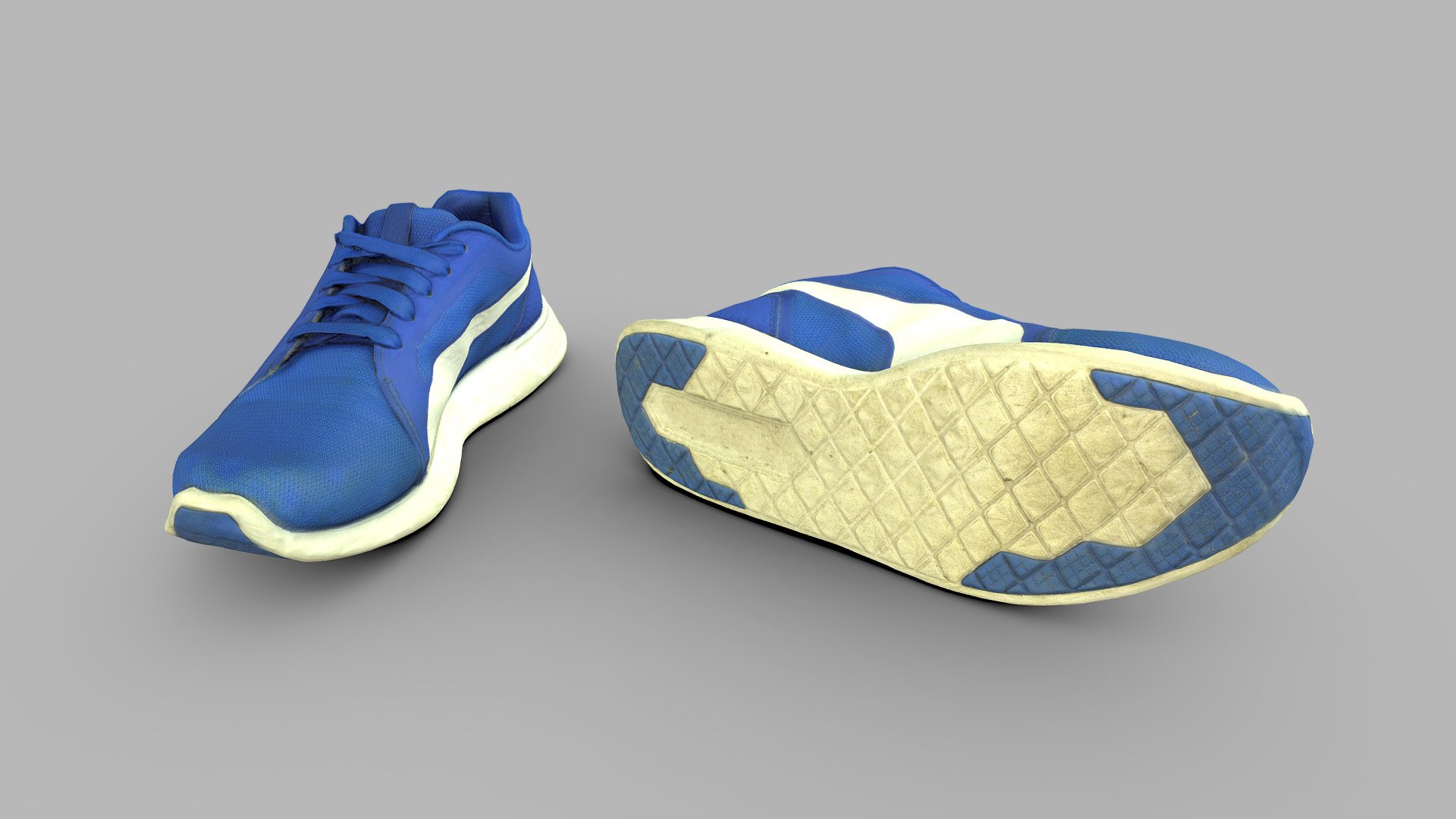 Pair of Sneakers Low Poly

Topology: Quads

Polygon count: 8485

Vertices count: 8481

Textures: Diffuse, Normal, Specular, Glossiness, Ambient Occlusion ( all in 4k resolution)

UV mapped with non-overlapping

All files are zipped in one folder. Contains 3 file formats obj, blend &amp; fbx

Useful for games, renders and other graphical projects.

Thank you for interest. Best regards! - Pair of Sneakers - Buy Royalty Free 3D model by Radju 3d model