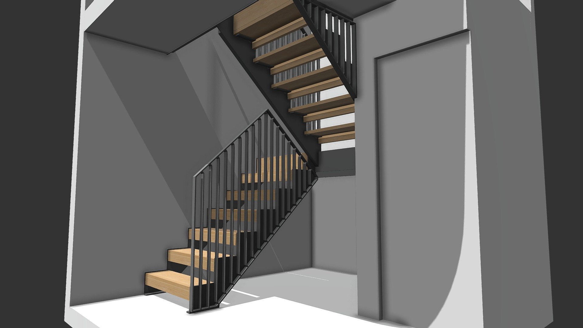 Shutters - Spindle Staircase - 3D model by The Metal Staircase Company (@metalstairs) 3d model