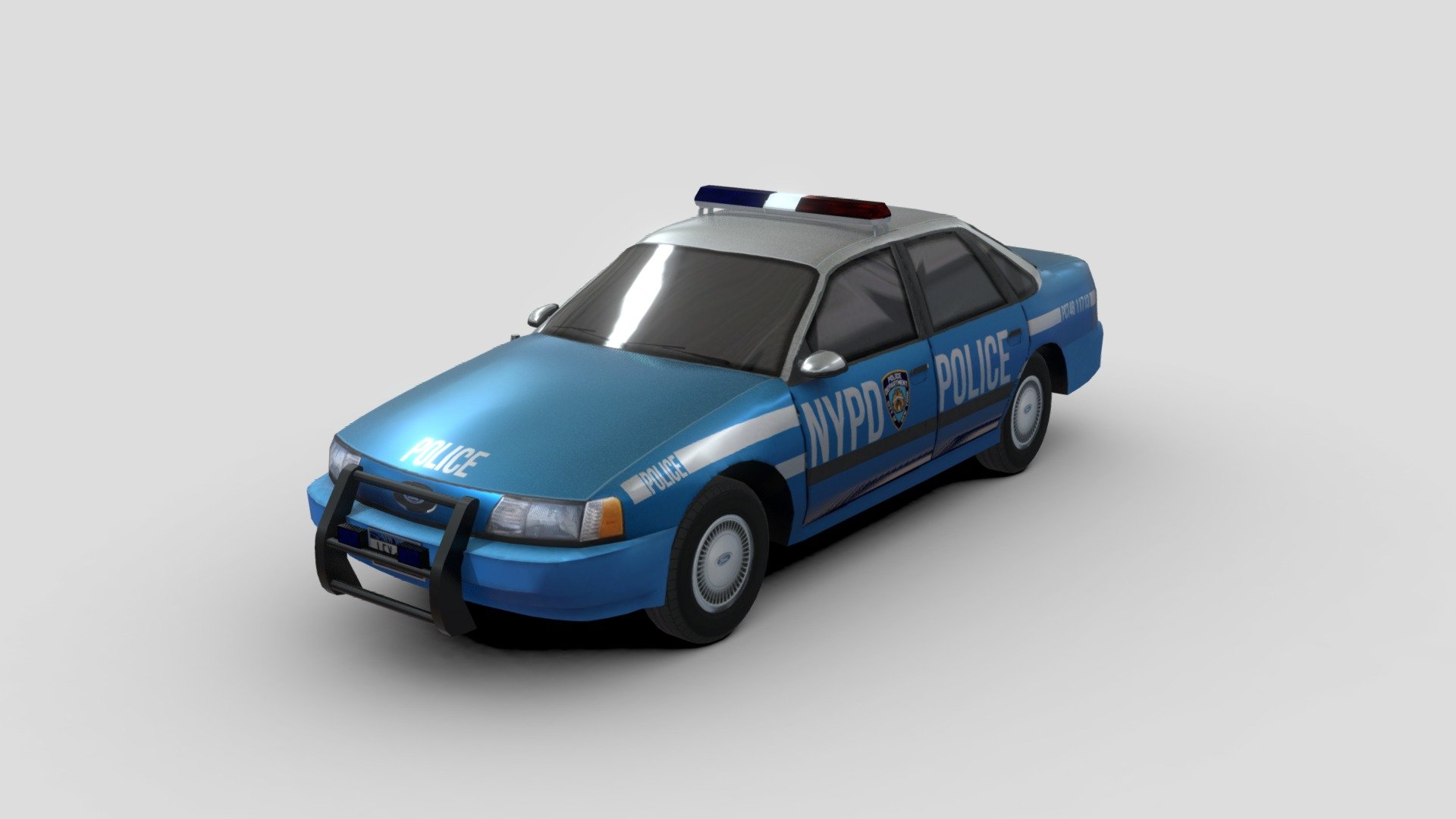 Model of 1986 Fort Taurus G1.


Made in collaboration with dlseis.








Base model: dlseis; 


Model edits, UV and material: Lex713 - '86 Ford Taurus G1 Police - 3D model by Lex713 (@LunarEclips3) 3d model
