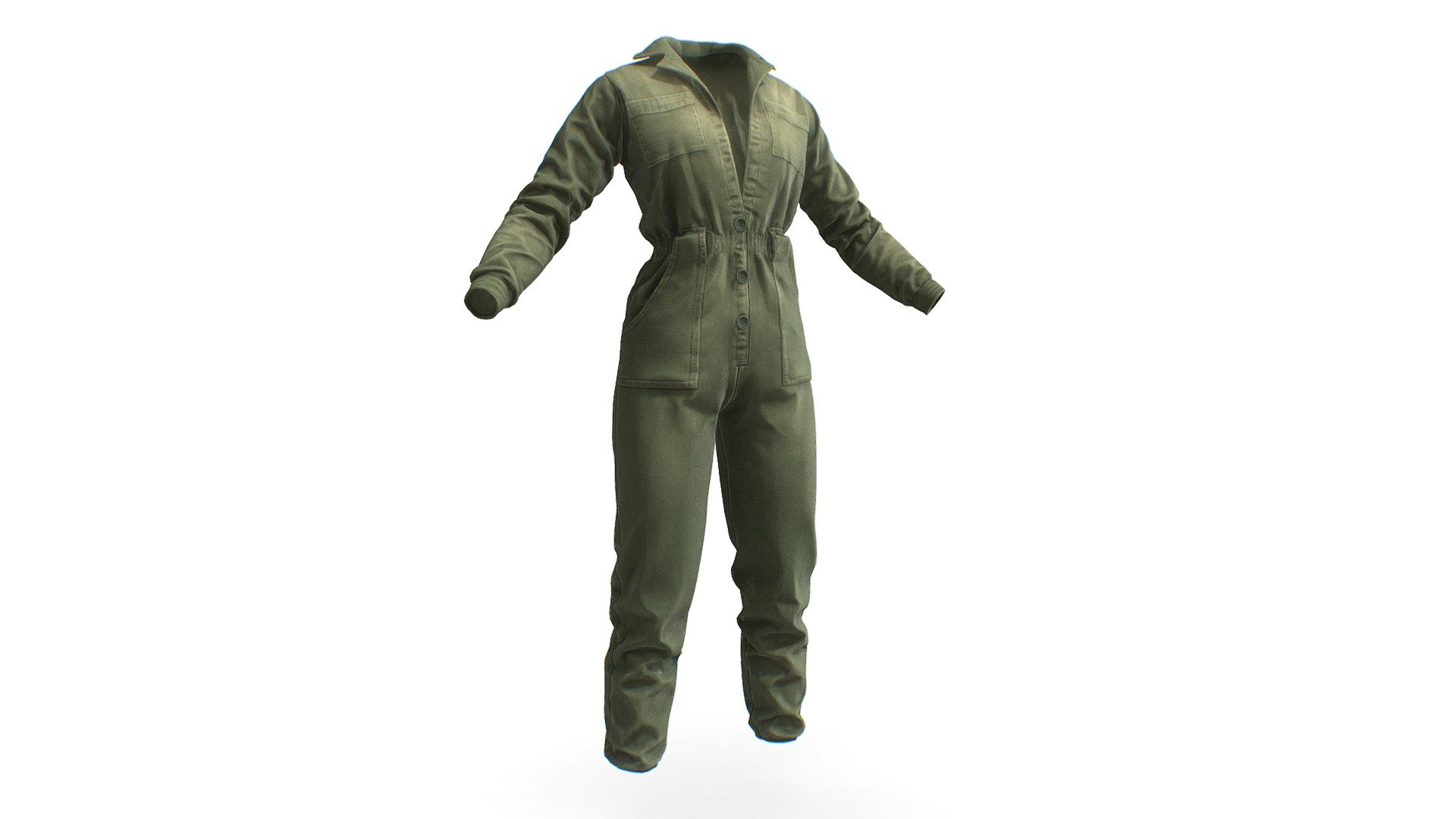 3d low poly Female Overalls Boilersuit . Game-ready real-time PBR workflow

This model is suitable for use in (game engines, broadcast, high-res film closeups, advertising, animations, visualizations)

FEATURES:




polygonal model, correctly scaled for an accurate representation.
-Models resolutions are optimized for polygon efficiency in gaming

TEXTURES
4K pbr textures; diffuse, roughness, metal normal - Female Boilersuit - Buy Royalty Free 3D model by Pbr_Studio (@pbr.game.ready) 3d model