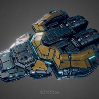 Starfall Tactics — Logan Eclipse battleship substancepainter, substance