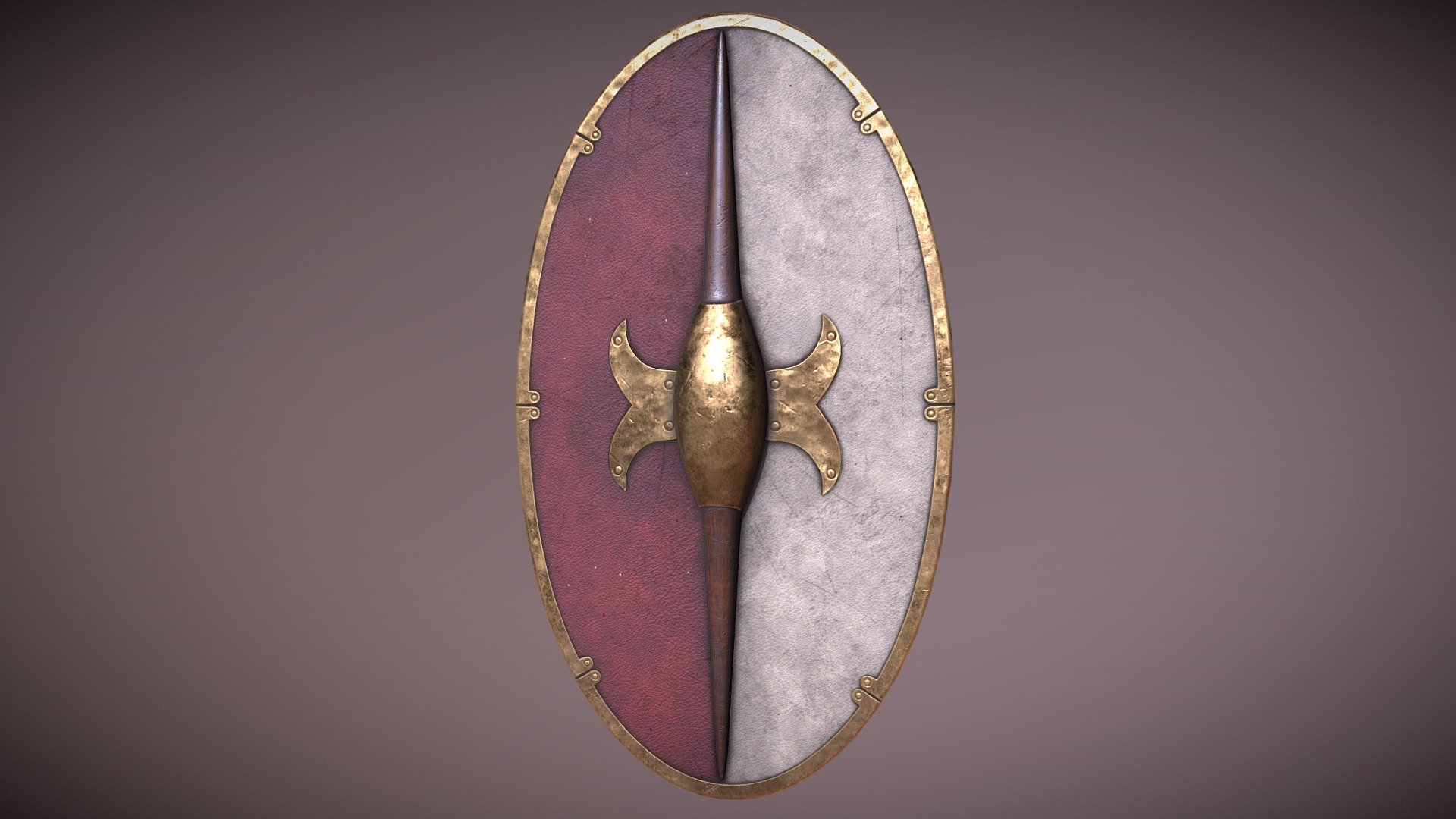 A Heavy version of the Thureos shield. Its Heavily inspired by the one from Total War Arena 3d model