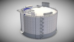 Gas storage plant, storage, power, pipe, gas, oil, gasoline, energy, equipment, chemical, fuel, tank, pipeline, large, lpg, refinery, liquid, lng, propane, factory, industrial