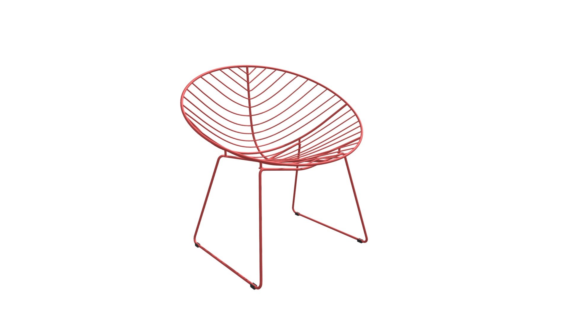 https://zuomod.com/hyde-outdoor-lounge-chair-red

Inspired by nature, this wired leaf pattern creates a simply stunning outdoor chair for lounging the day away. Perfect poolside or on your deck. We love them in multiples scattered about like pieces of sculpture. Comfortable scoop design rests securely on its base and is built to withstand the elements. Also beautiful placed in your interior space for a modern touch 3d model