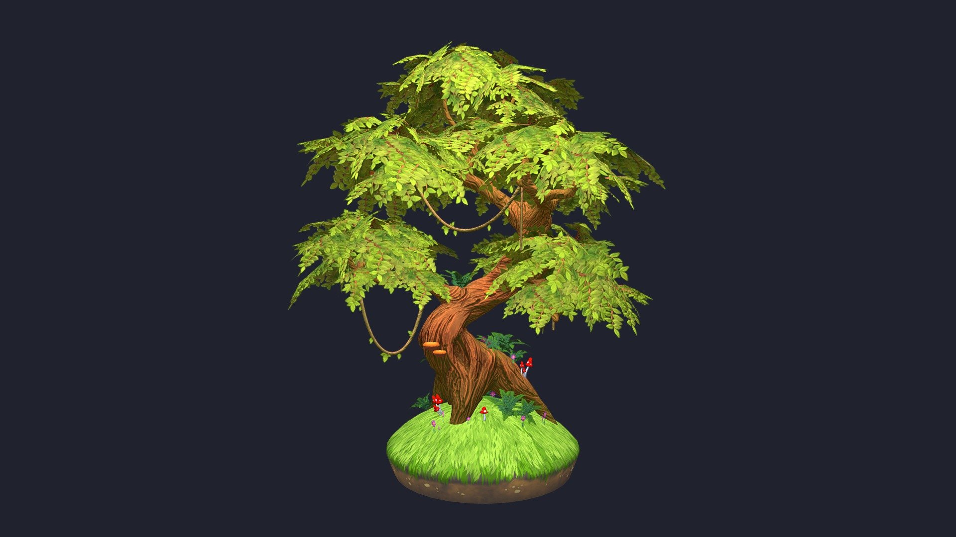 Magic tree in a fantasy style
Consists of 4 materials and 4K PBR textures - Stylized Tree - 3D model by Roman Khairov (@romankhairov) 3d model