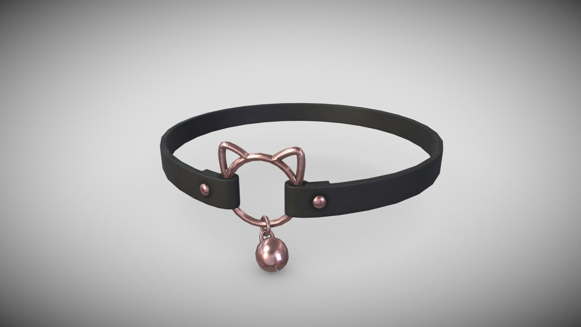 If you need additional work done do not hesitate to contact me, I am currently available for freelance work.

A realistic collar for a character. As cute punky choker for the player in a game with a cat circlet that make the badass/goth/emo/etc. look more cute! Includes a Bell, metal parts are rose gold colored.
Full retopology and pbr textured.

Highpoly sculpted in Nomadsculpt. Lowpoly made in Blender Highpoly and Lowpoly-model are in a Blend-file included in additional file with embedded materials. Model and Concept by Me, Enya Gerber 3d model