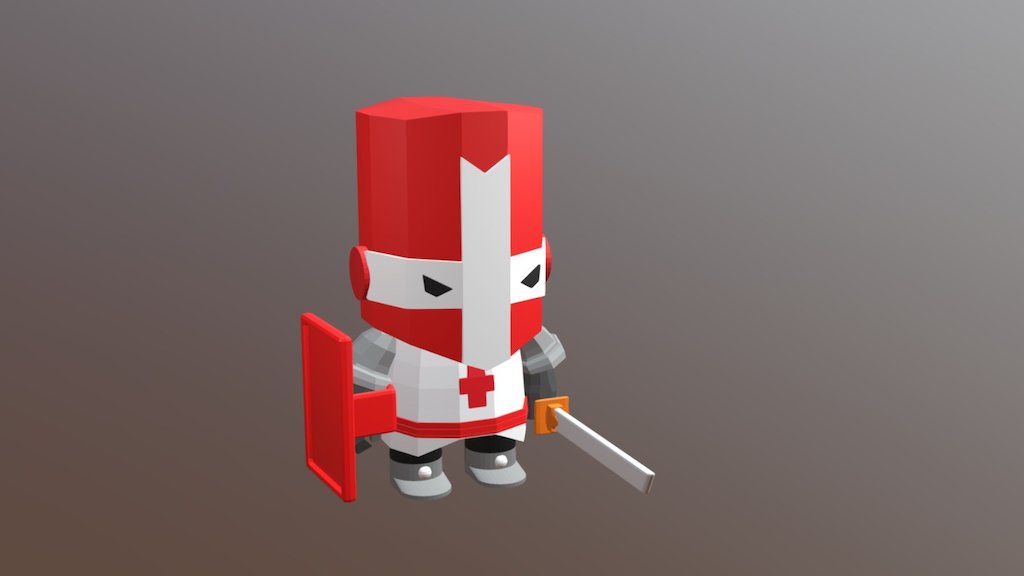 Crasher player rojo - Download Free 3D model by xDiegoskix 3d model