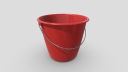 CC0 garden, rust, prop, vintage, rusty, can, new, garbage, waste, handle, water, tool, cleaning, cc0, publicdomain, various, low, poly, container, plastic