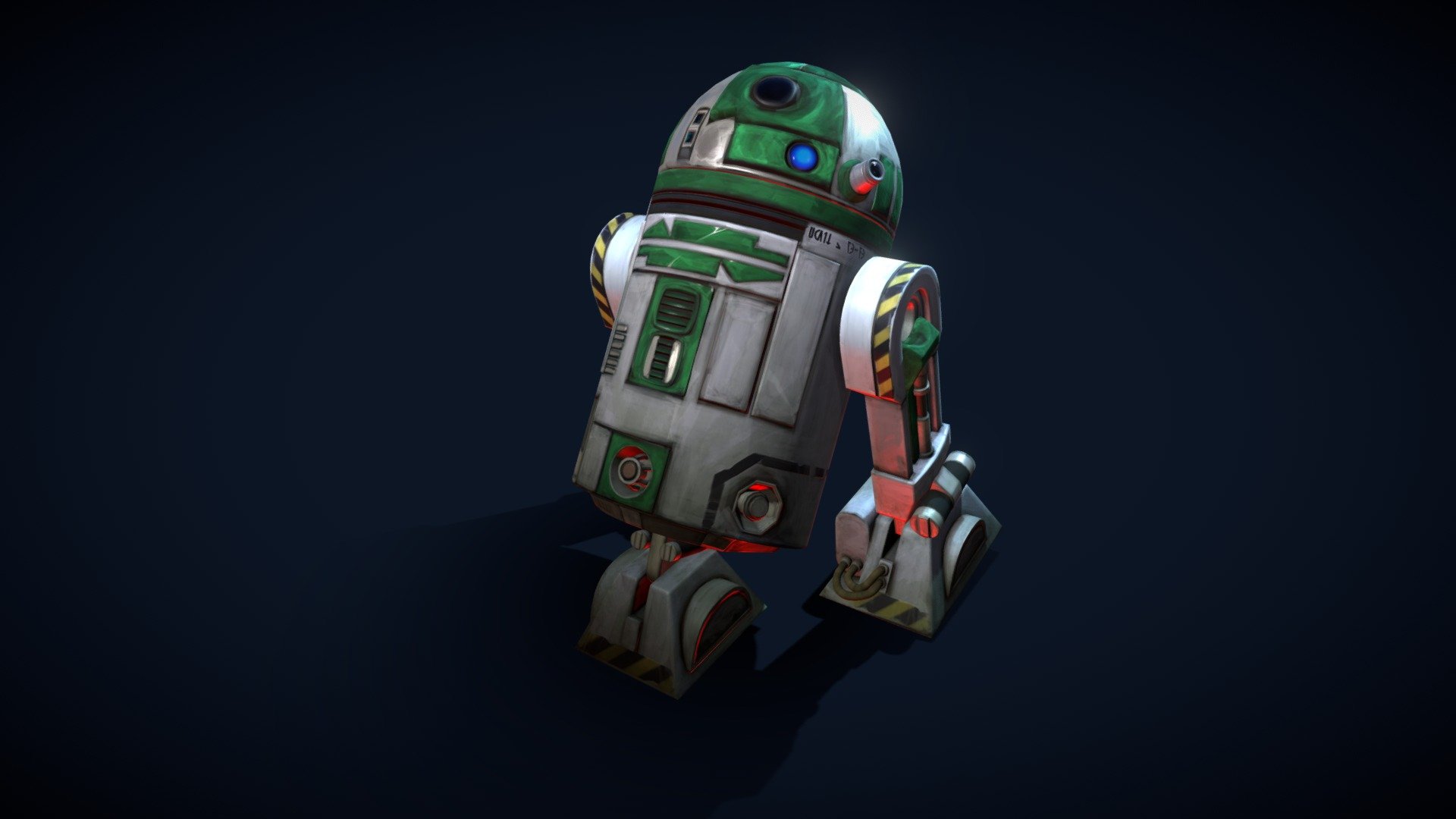 R - Units comes in 3 versions :

-FBX without skeleton
-FBX with skeleton +anim samples
-AKT (akeytsu file with the rig, skin &amp; anim samples)

Also comes with handpaint PBR texture sets (TGA, 4K, uncompressed)
You've got &ldquo;R2-D2