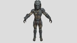 Predator and, games, by, for, unreal, version, epic, predator, from, original, models, engine, official, fortnite, unity, game, 3d, model, free, download, teamew