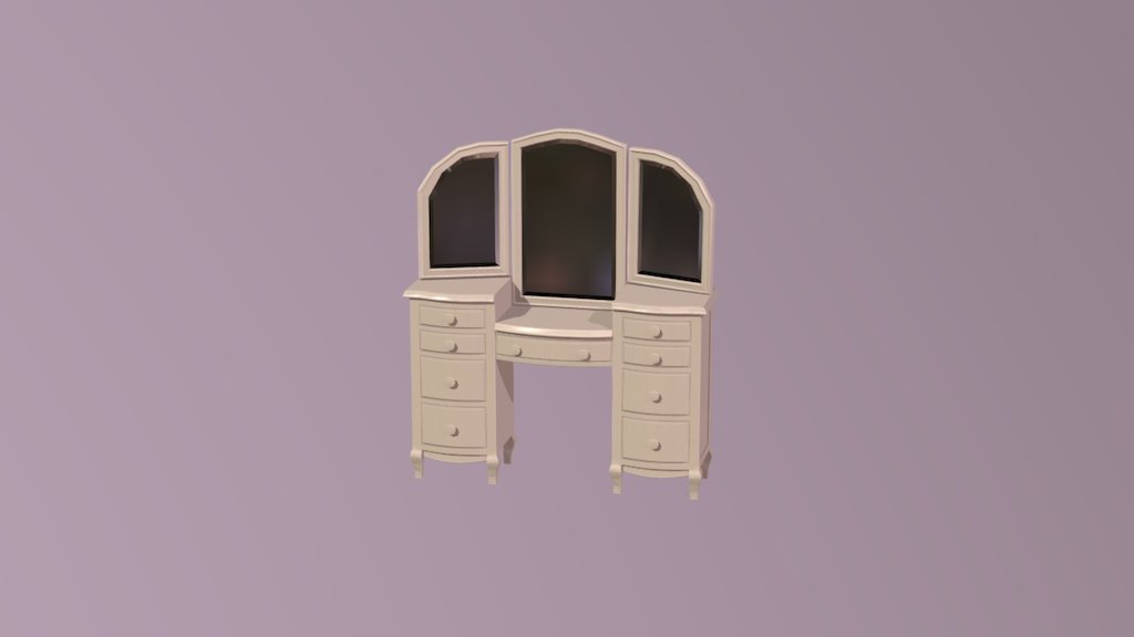 Just a vanity for the bedroom. Currently working on other furniture to match it 3d model