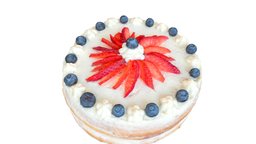 White fruit cake
