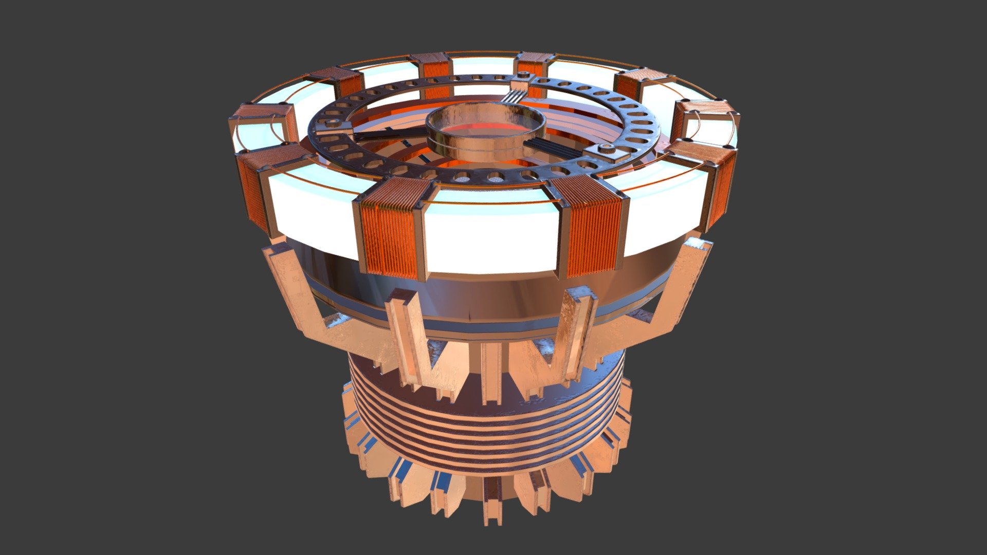 Tony Stark Arc Reactor MK1 3d model