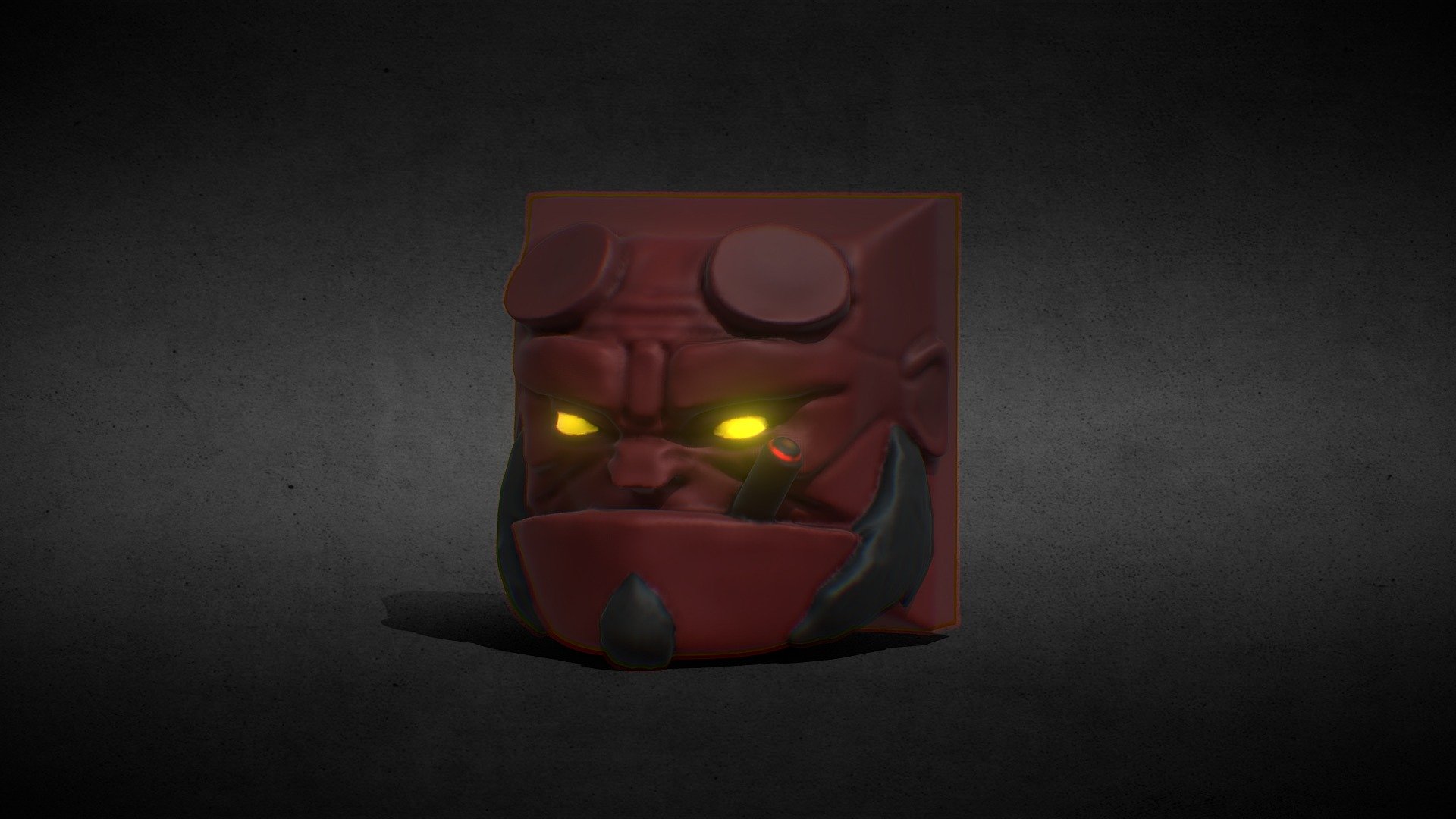 Artisan Keycaps for Mechanical Keyboards. Model on the preview is low poly. STL is added on Additional File.

Screenshot for Keycaps:
https://www.instagram.com/p/Cynj12NvgKH/?utm_source=ig_web_copy_link&amp;igshid=MzRlODBiNWFlZA== - Hellboy Keycap - Buy Royalty Free 3D model by Bigsby Custom 3D (@BigsbyCustom3d) 3d model