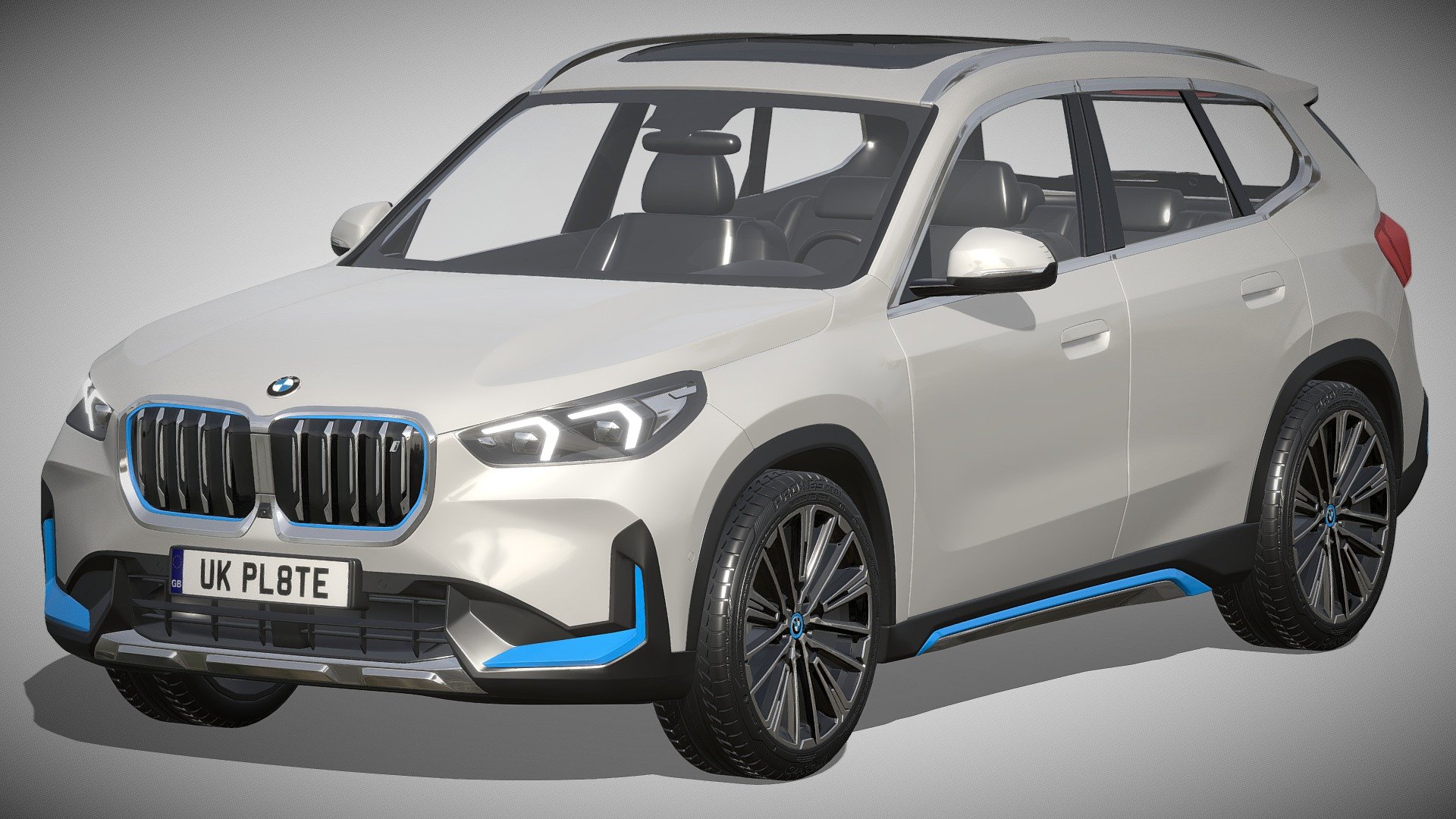 BMW iX1 2022

https://www.bmw.de/de/neufahrzeuge/bmw-i/iX1/2022/bmw-ix1-highlights.html

clean geometry light weight model, yet completely detailed for hi-res renders. use for movies, advertisements or games

Corona render and materials

all textures include in *.rar files

lighting setup is not included in the file! - BMW iX1 2022 - Buy Royalty Free 3D model by zifir3d 3d model