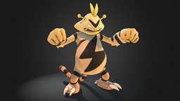 Electabuzz Pokemon cute, pokemon, electabuzz, cartoon, creature, stylized