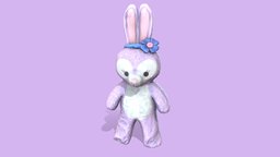 Stella Lou Rabbit Plush rabbit, cute, toy, kawaii, plushie, plush, stuffed, stuffedanimal, substancepainter, blender, decoration, kids-toys, noai