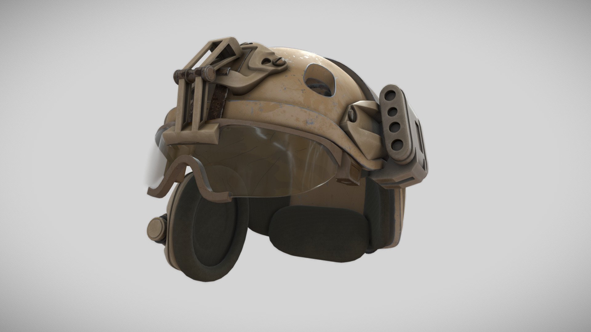 3D model of a Military helmet I made in 2021 for a client - Military Helmet - 3D model by 3DJam (@3djamzrw) 3d model