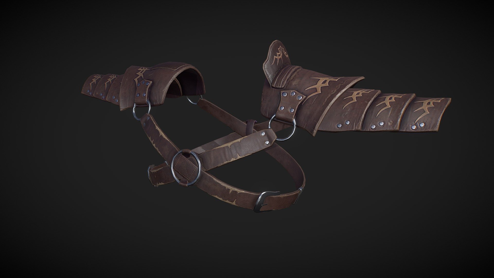 Leather Shoulders - 3D model by Android (@app-android) 3d model