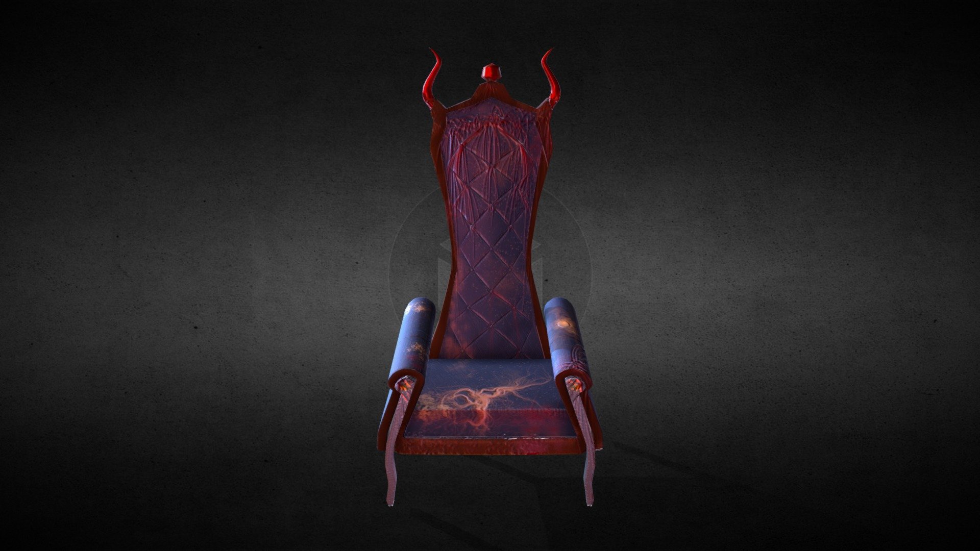 The wicked throne of the evil ghost 
designed,modeled&amp;textured by me
modeled by 3D Max 
textured by Subtance painter - The Wicked Throne - 3D model by Aya.Ibrahim.ElSaftawi 3d model