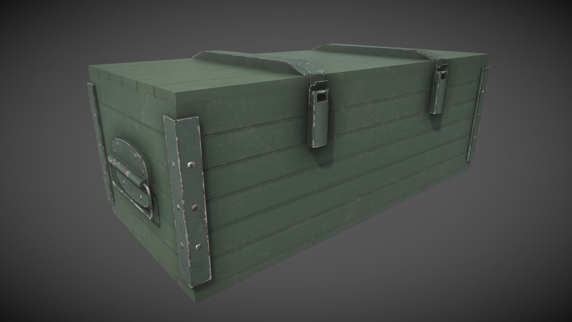 Old Create container - Storage Crate - Buy Royalty Free 3D model by Replexx 3d model