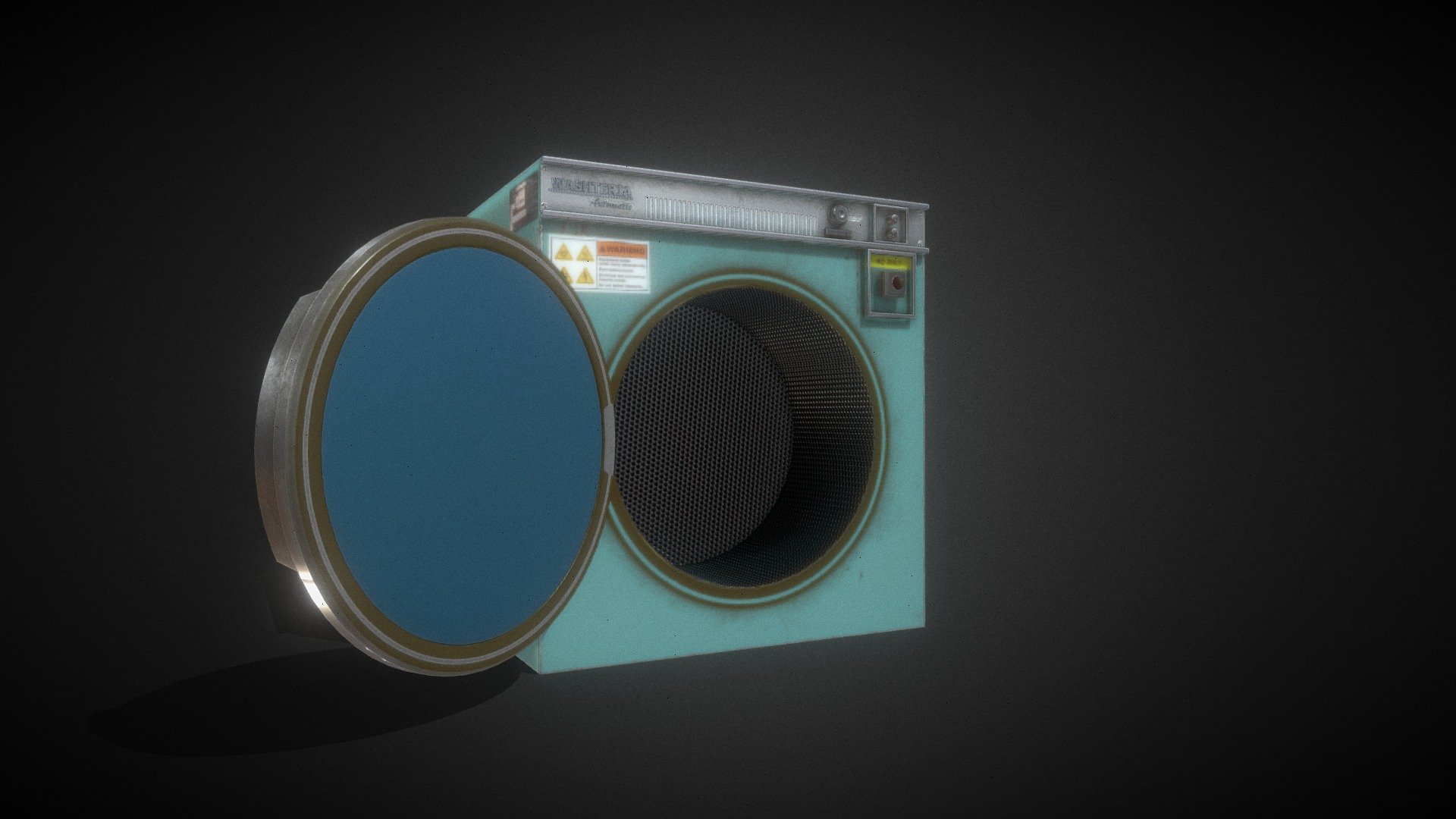 Game ready 80's Laundromat with 4k textures - 80'S Laundromat Washing Machine - Buy Royalty Free 3D model by Blackoutgfx 3d model