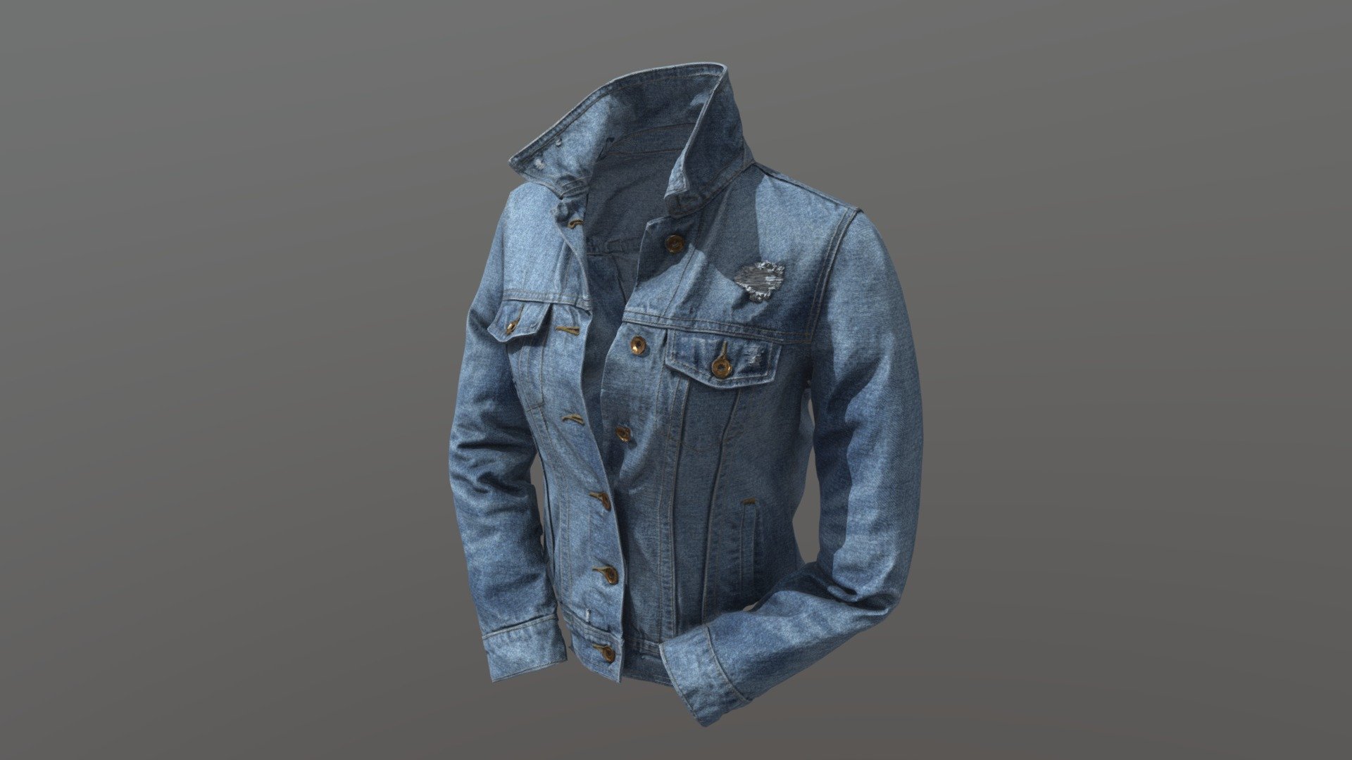 Denim Jacket - 3D model by Scansite 3D (@scansite3d) 3d model