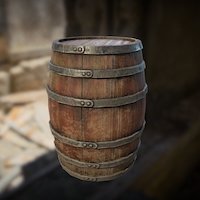 Barrel keg, gameartunboxed, nataska, substancepainter, substance