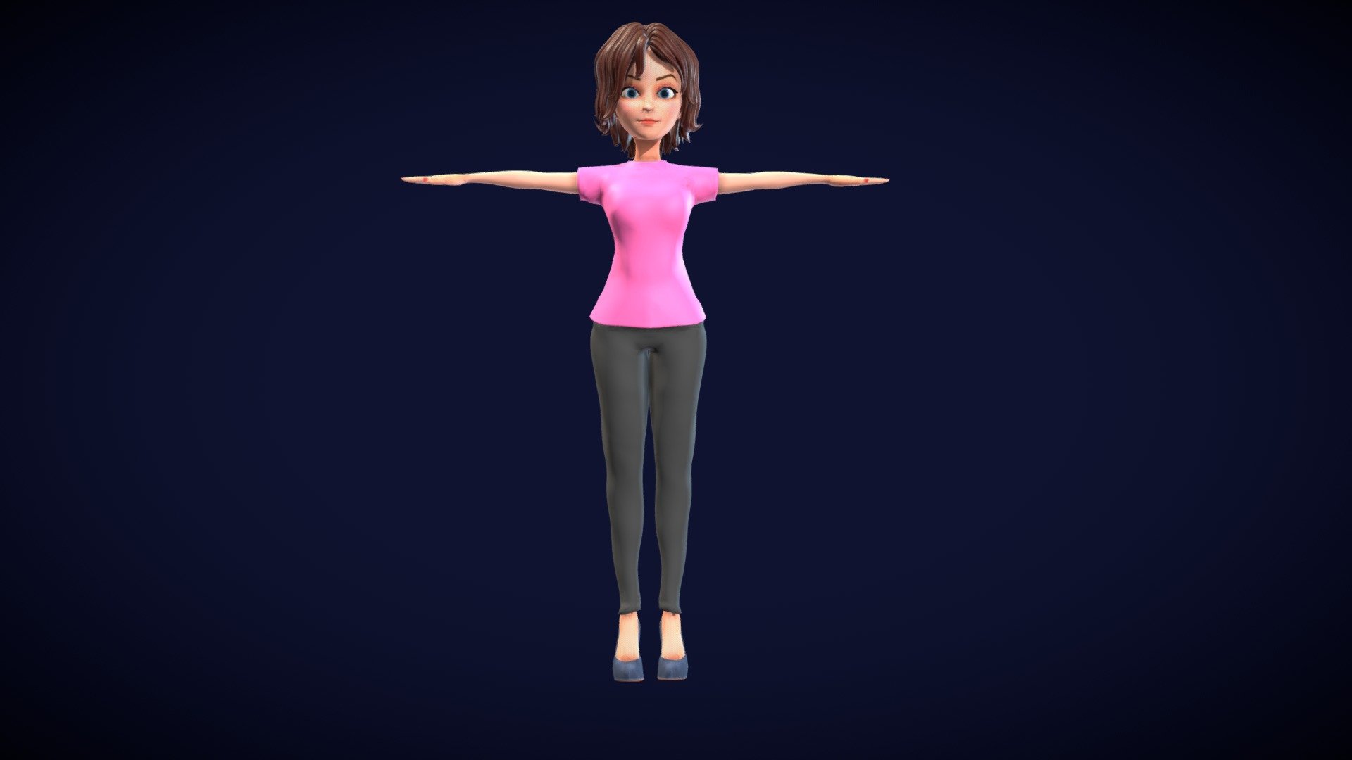 Cartoon woman rigged 3D model - character with separate head, body and limbs. 

Characters are perfect for 2D animation, 

3D games or other graphic design

Available for 
https://giyasudeen.artstation.com/store - Cartoon Woman Rigged 3D model Low-poly 3D model - Buy Royalty Free 3D model by giyas3dartist (@giyasudeen31) 3d model