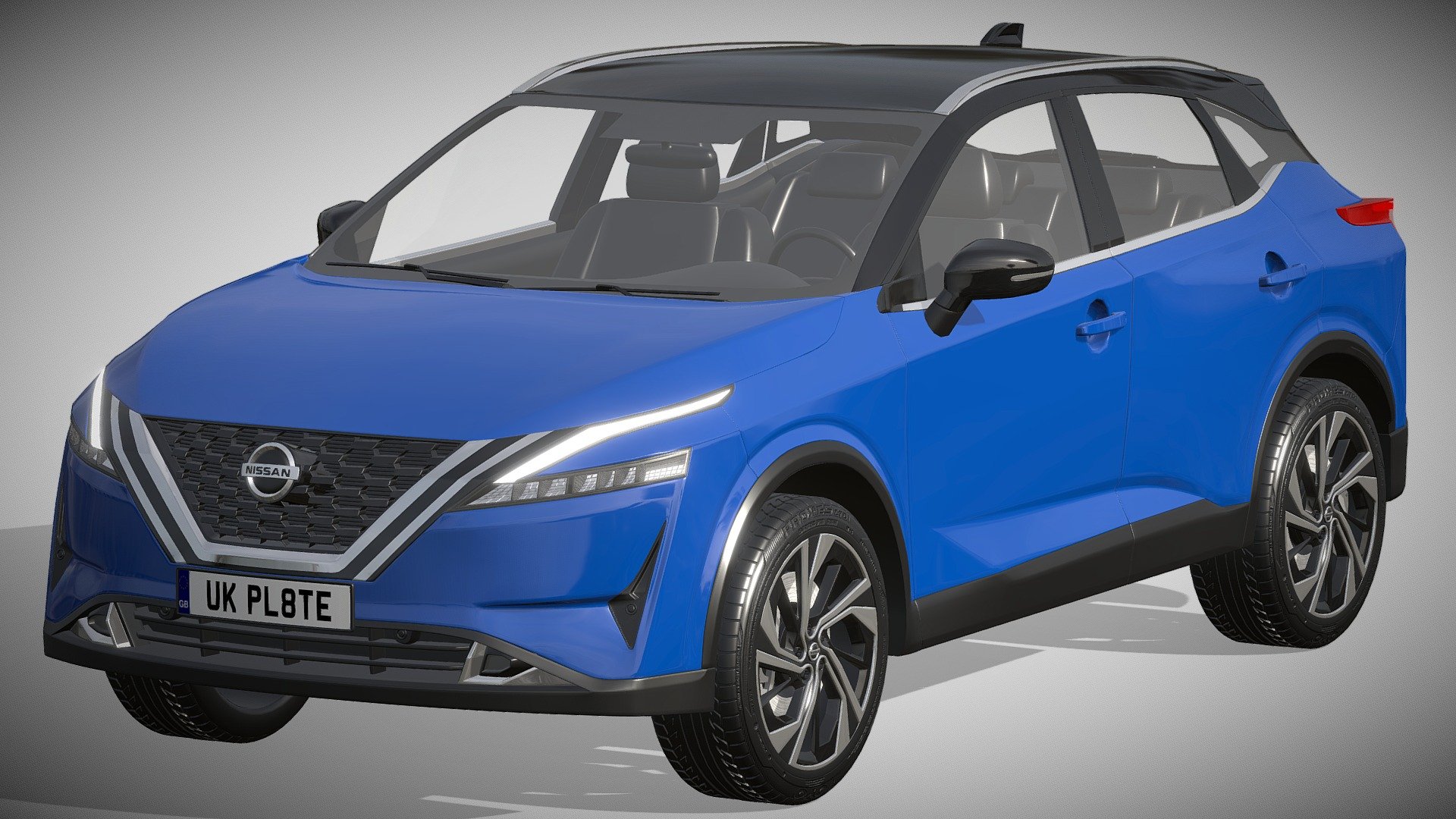 Nissan Qashqai 2022

https://www.nissan.de/fahrzeuge/neuwagen/qashqai.html

Clean geometry Light weight model, yet completely detailed for HI-Res renders. Use for movies, Advertisements or games

Corona render and materials

All textures include in *.rar files

Lighting setup is not included in the file! - Nissan Qashqai 2022 - Buy Royalty Free 3D model by zifir3d 3d model