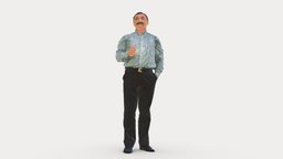 Mustachioed man shirt 0634 style, fashion, beauty, clothes, miniature, powder, posed, figurine, color, realistic, printable, success, 3dprint, mustachioed