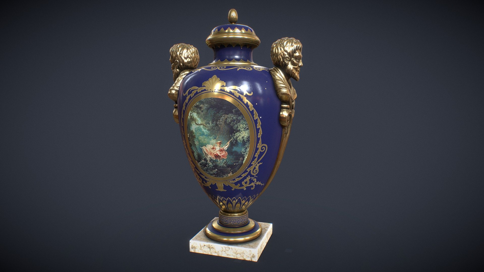 Hi Everyone ! This is an asset made for a personal project of a victorian scenary, this vase will go over the top of the shelf!

Made with Maya, PS and Substance.

You will find in the package Scene file, FBX and 4k Textures.
If you have any customs need, please feel free to contact me 3d model