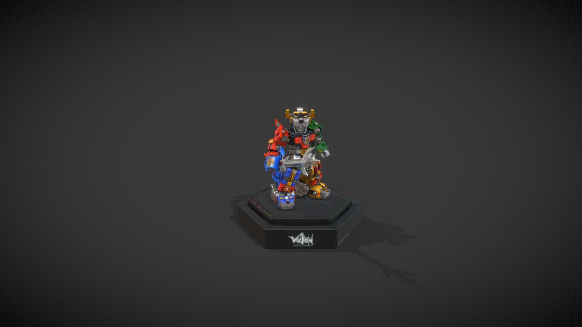Voltron - 3D model by CYPHRLY 3d model