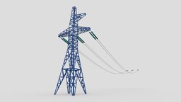 High Voltage Transmission Line Tower (tileable) tower, power, electricity, transmission, transmission-tower, high-voltage, electric, power-lines