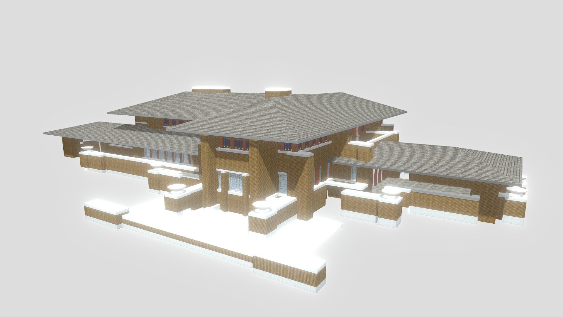 http://www.martinhouse.org/ - frank lloyd wright martin house - 3D model by Stacked 3d model