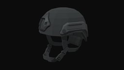 Tactical Helmet Low Poly