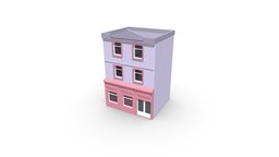 Building with Shop (Low Poly)