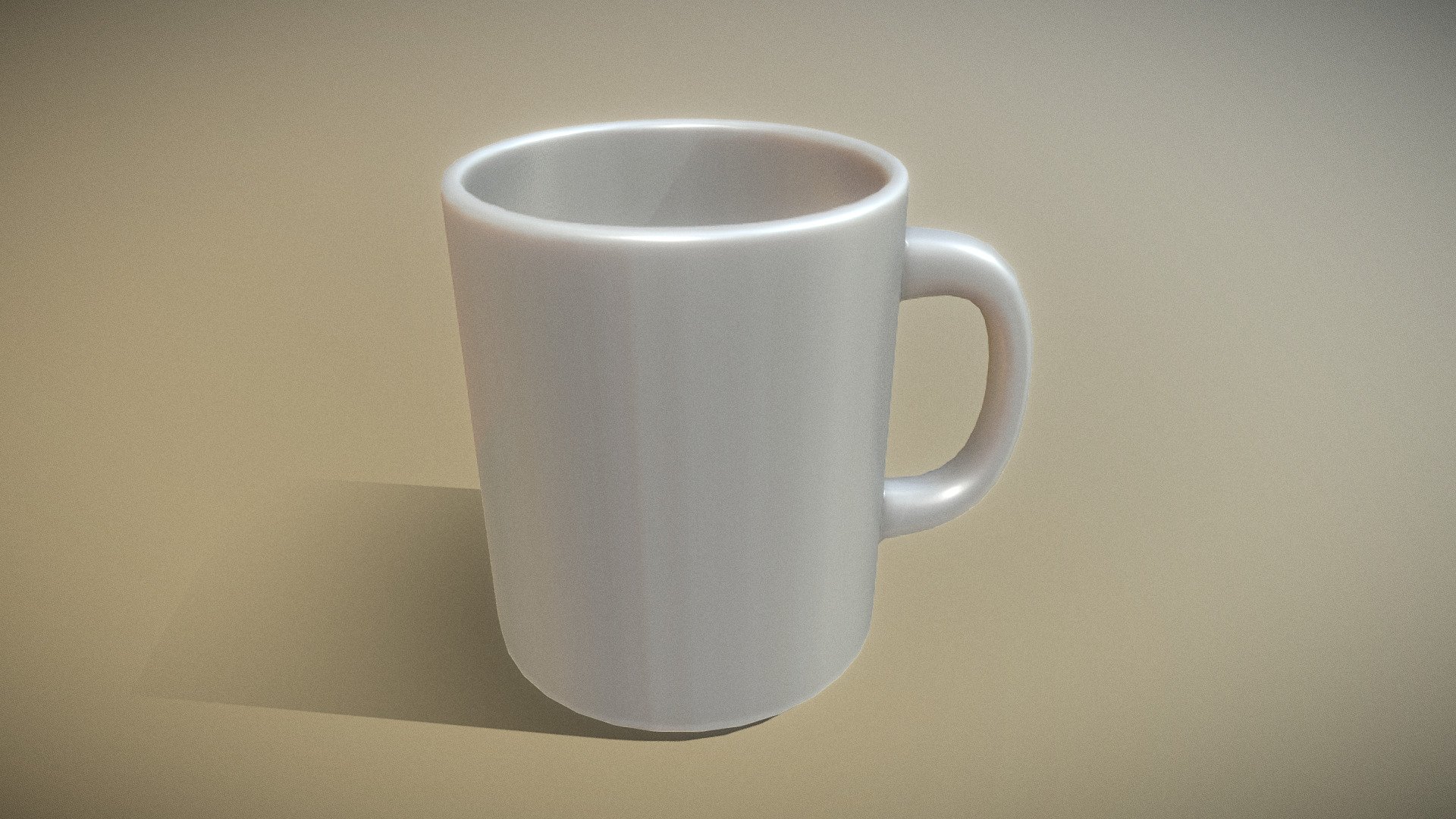A coffee cup the clean version from my office set 3d model