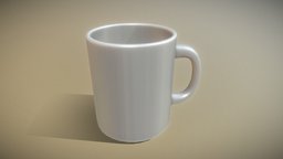 Coffee Cup Clean Version office, coffee, clean, coffee-cup, 3dhaupt, low-poly, blender3d