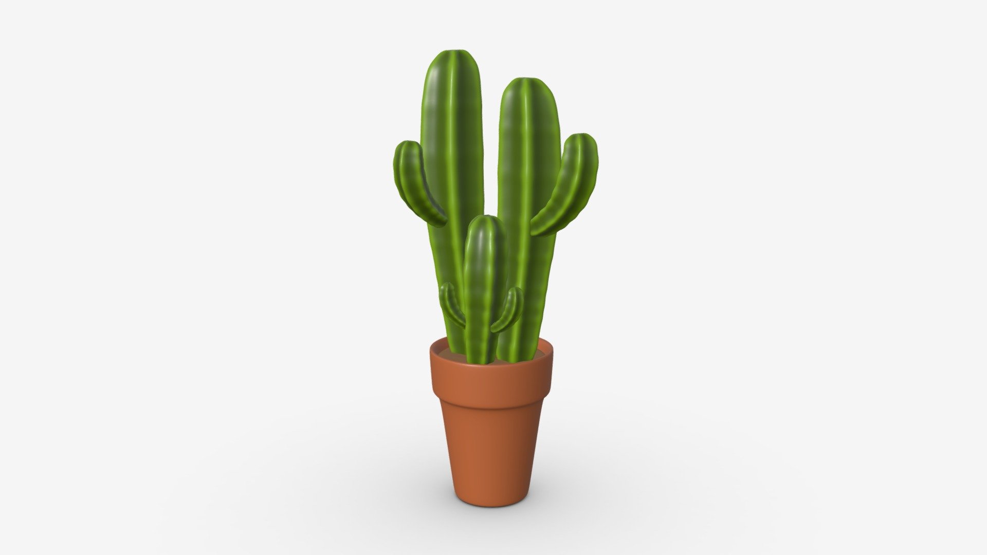 Cactus in pot 03 stylized - Buy Royalty Free 3D model by HQ3DMOD (@AivisAstics) 3d model