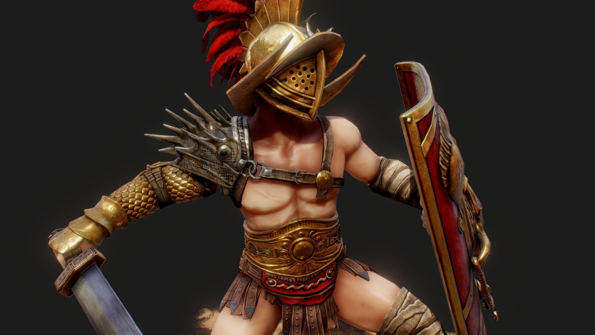 This is one of the characters I modelled for the mobile game Gods of Rome produced by Gameloft&lsquo;s Madrid studio. 



Programs used for production:

3dsMax

ZBrush

Substance Painter

Photoshop - Spartacus - Gods of Rome - 3D model by Thanos Bompotas (@ibizanhound) 3d model